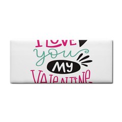 I Love You My Valentine (white) Our Two Hearts Pattern (white) Cosmetic Storage Cases by FashionFling