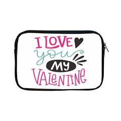 I Love You My Valentine (white) Our Two Hearts Pattern (white) Apple Ipad Mini Zipper Cases by FashionFling