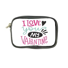 I Love You My Valentine / Our Two Hearts Pattern (white) Coin Purse by FashionFling