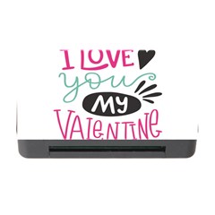 I Love You My Valentine / Our Two Hearts Pattern (white) Memory Card Reader with CF