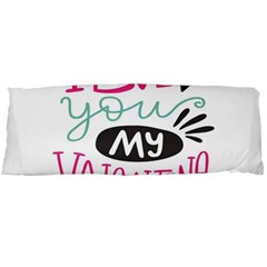 I Love You My Valentine / Our Two Hearts Pattern (white) Body Pillow Case (Dakimakura)