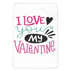 I Love You My Valentine / Our Two Hearts Pattern (white) Flap Covers (S) 