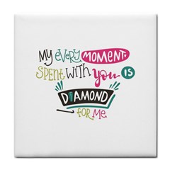 My Every Moment Spent With You Is Diamond To Me / Diamonds Hearts Lips Pattern (white) Face Towel by FashionFling