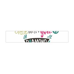 My Every Moment Spent With You Is Diamond To Me / Diamonds Hearts Lips Pattern (white) Flano Scarf (mini) by FashionFling