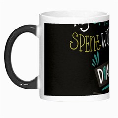 My Every Moment Spent With You Is Diamond To Me / Diamonds Hearts Lips Pattern (black) Morph Mugs by FashionFling