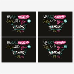 My Every Moment Spent With You Is Diamond To Me / Diamonds Hearts Lips Pattern (black) Belt Buckles