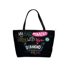 My Every Moment Spent With You Is Diamond To Me / Diamonds Hearts Lips Pattern (black) Shoulder Handbags by FashionFling