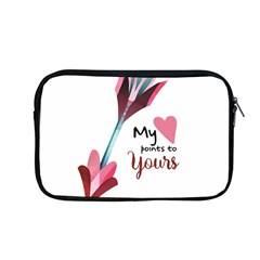 My Heart Points To Yours / Pink And Blue Cupid s Arrows (white) Apple Macbook Pro 13  Zipper Case by FashionFling