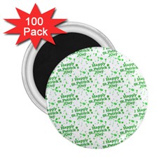 Saint Patrick Motif Pattern 2 25  Magnets (100 Pack)  by dflcprints