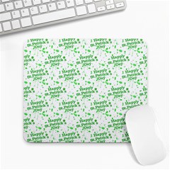 Saint Patrick Motif Pattern Large Mousepads by dflcprints