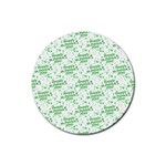 Saint Patrick Motif Pattern Rubber Round Coaster (4 pack)  Front