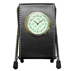 Saint Patrick Motif Pattern Pen Holder Desk Clocks by dflcprints