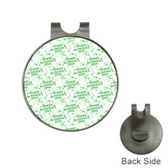 Saint Patrick Motif Pattern Hat Clips With Golf Markers by dflcprints