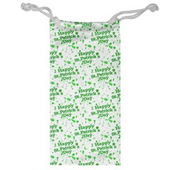 Saint Patrick Motif Pattern Jewelry Bag by dflcprints