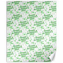 Saint Patrick Motif Pattern Canvas 16  X 20   by dflcprints