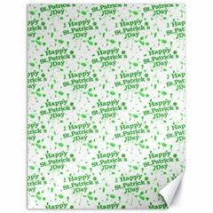 Saint Patrick Motif Pattern Canvas 18  X 24   by dflcprints