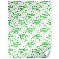 Saint Patrick Motif Pattern Canvas 36  X 48   by dflcprints