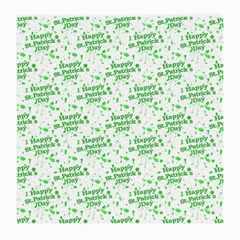 Saint Patrick Motif Pattern Medium Glasses Cloth (2-side) by dflcprints