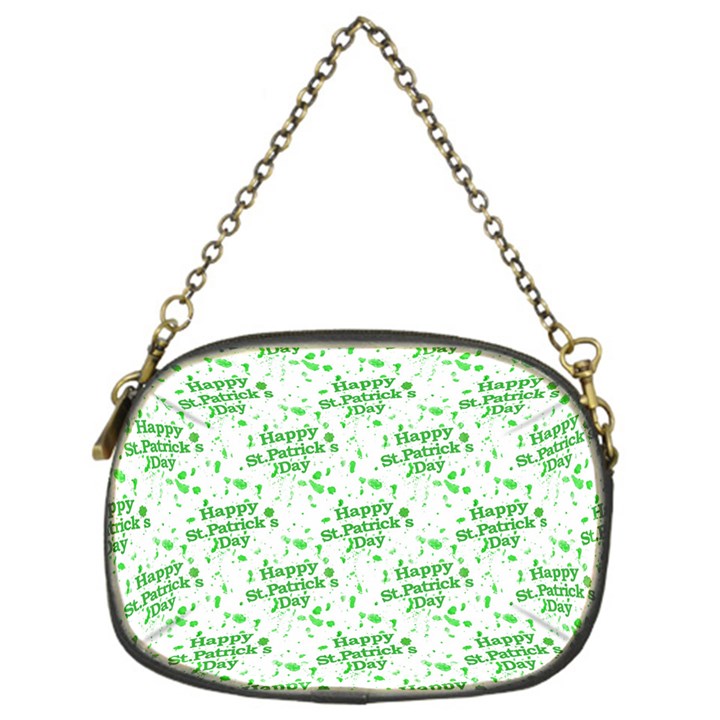 Saint Patrick Motif Pattern Chain Purses (One Side) 