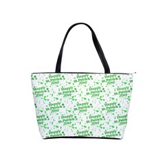 Saint Patrick Motif Pattern Shoulder Handbags by dflcprints