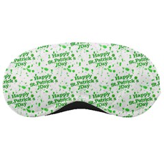 Saint Patrick Motif Pattern Sleeping Masks by dflcprints