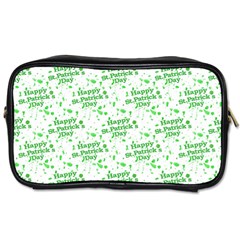 Saint Patrick Motif Pattern Toiletries Bags 2-side by dflcprints