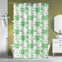 Saint Patrick Motif Pattern Shower Curtain 48  X 72  (small)  by dflcprints