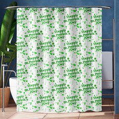 Saint Patrick Motif Pattern Shower Curtain 60  X 72  (medium)  by dflcprints