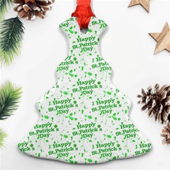 Saint Patrick Motif Pattern Ornament (christmas Tree)  by dflcprints