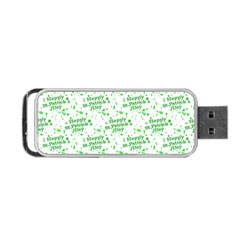 Saint Patrick Motif Pattern Portable Usb Flash (two Sides) by dflcprints