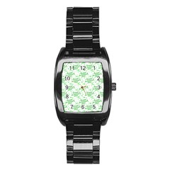 Saint Patrick Motif Pattern Stainless Steel Barrel Watch by dflcprints