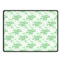 Saint Patrick Motif Pattern Double Sided Fleece Blanket (small)  by dflcprints