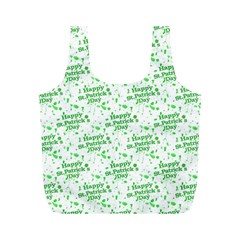 Saint Patrick Motif Pattern Full Print Recycle Bags (m)  by dflcprints