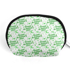 Saint Patrick Motif Pattern Accessory Pouches (medium)  by dflcprints