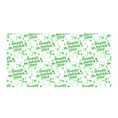 Saint Patrick Motif Pattern Satin Wrap by dflcprints