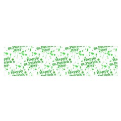 Saint Patrick Motif Pattern Satin Scarf (oblong) by dflcprints