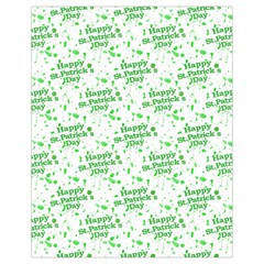 Saint Patrick Motif Pattern Drawstring Bag (small) by dflcprints