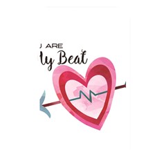 You Are My Beat / Pink And Teal Hearts Pattern (white)  Memory Card Reader