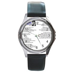 Kennedy Poem Round Metal Watch by athenastemple