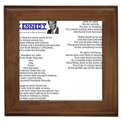 Kennedy Poem Framed Tiles by athenastemple