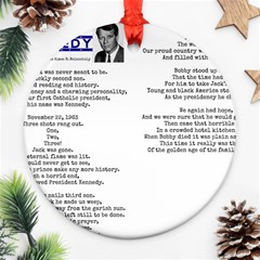 Kennedy Poem Ornament (round) by athenastemple