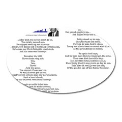 Kennedy Poem Oval Magnet by athenastemple