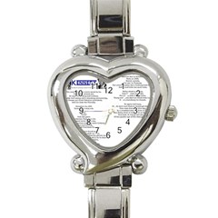 Kennedy Poem Heart Italian Charm Watch