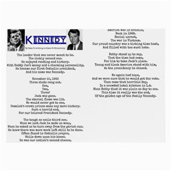 Kennedy Poem Large Glasses Cloth (2-side) by athenastemple