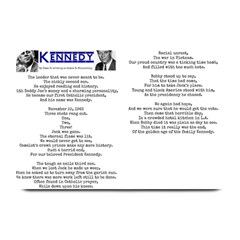 Kennedy Poem Plate Mats by athenastemple