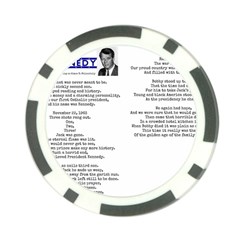 Kennedy Poem Poker Chip Card Guard by athenastemple