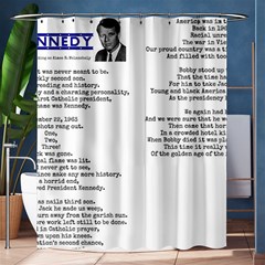 Kennedy Poem Shower Curtain 60  X 72  (medium)  by athenastemple