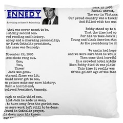 Kennedy Poem Large Cushion Case (one Side) by athenastemple