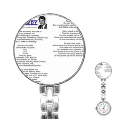 Kennedy Poem Stainless Steel Nurses Watch by athenastemple