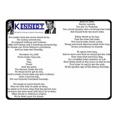 Kennedy Poem Double Sided Fleece Blanket (small)  by athenastemple